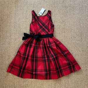 NWT Girls Polo Ralph Lauren Plaid Taffeta Dress size 12